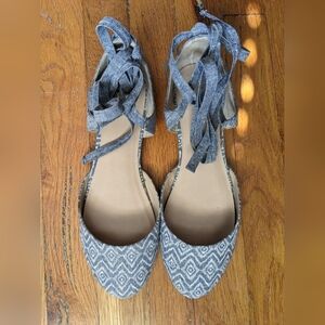 Mix No.6 Blue ballet flats